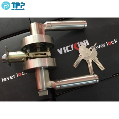  Khóa cửa tròn gạt VICKINI 31690.001 BSN/SSS inox mờ 