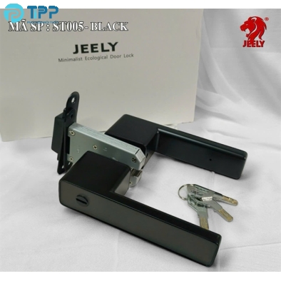  Khóa tay gạt Jeely ST005CL đen 