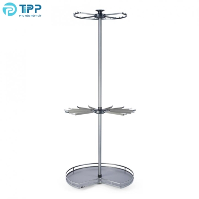 Giá kệ góc treo đồ 3 tầng xoay 360 độ VICKINI 18209.800 GRPR