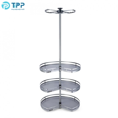 Giá kệ góc treo đồ 4 tầng xoay 360 độ VICKINI 18219.800 GRPR