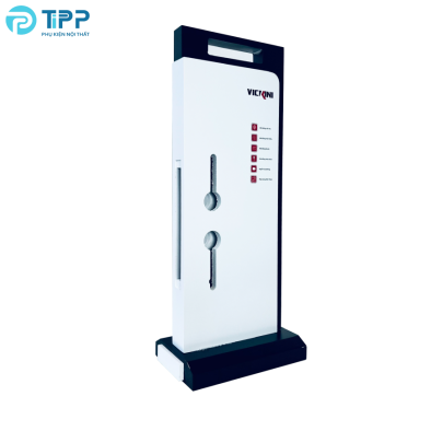 Bục trưng khóa vân tay đơn VICKINI SP000010 Trắng xám
