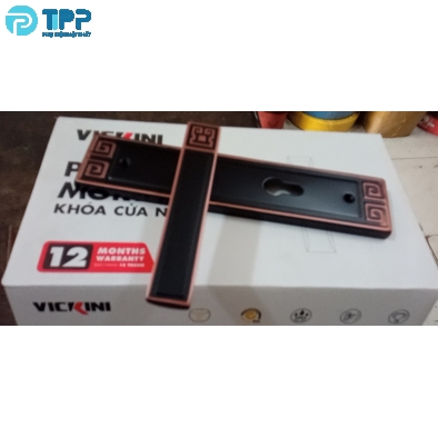 Khóa cửa nẹp VICKINI 32017.002 GYM/AC nâu nho, ruột 2 đầu