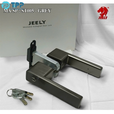 Khóa tay gạt Jeely ST005CL xám  