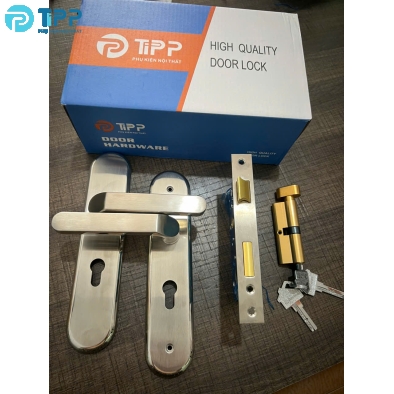 Khóa tay gạt TiPP 111-235 304 2li thân inox BẦU
