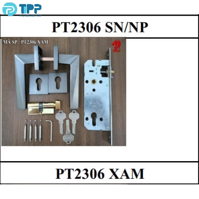 Khóa phân thể Jeely PT2306 GR VUÔNG xám thân lớn (T20)